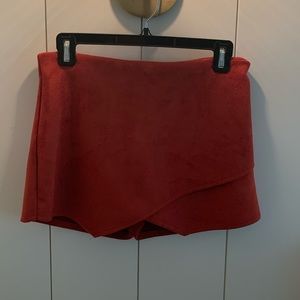 Orange envelope skirt